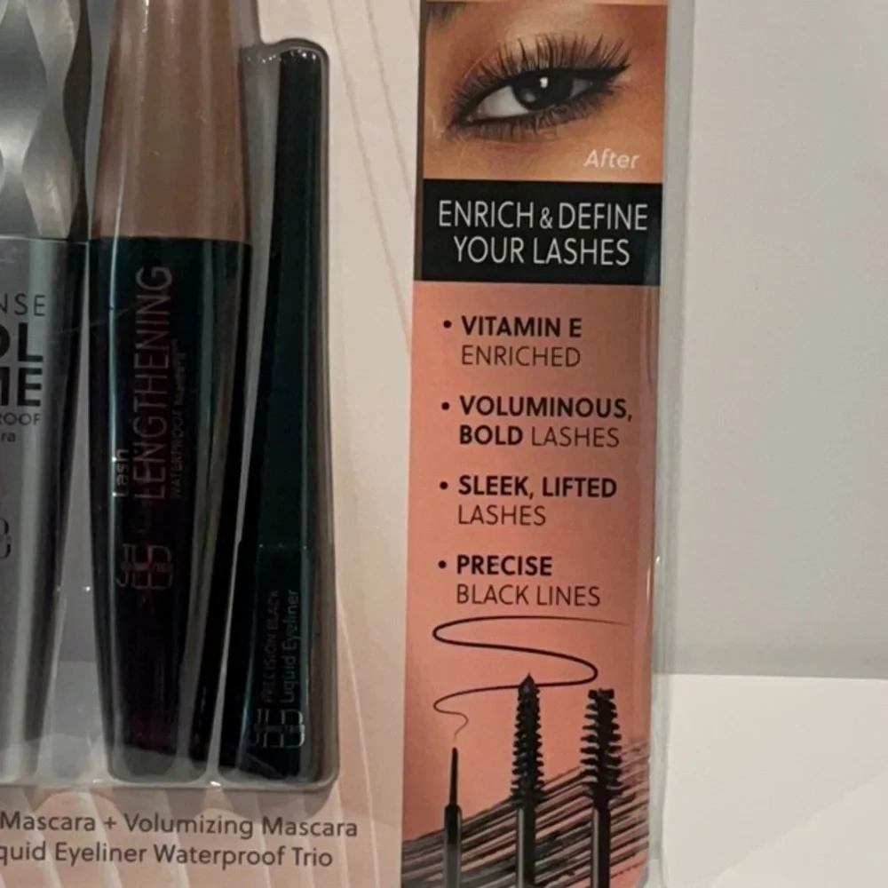 JLB Cosmetics Triple Eye Waterproof Perfection (3) PC Mascara and Eyeliner.